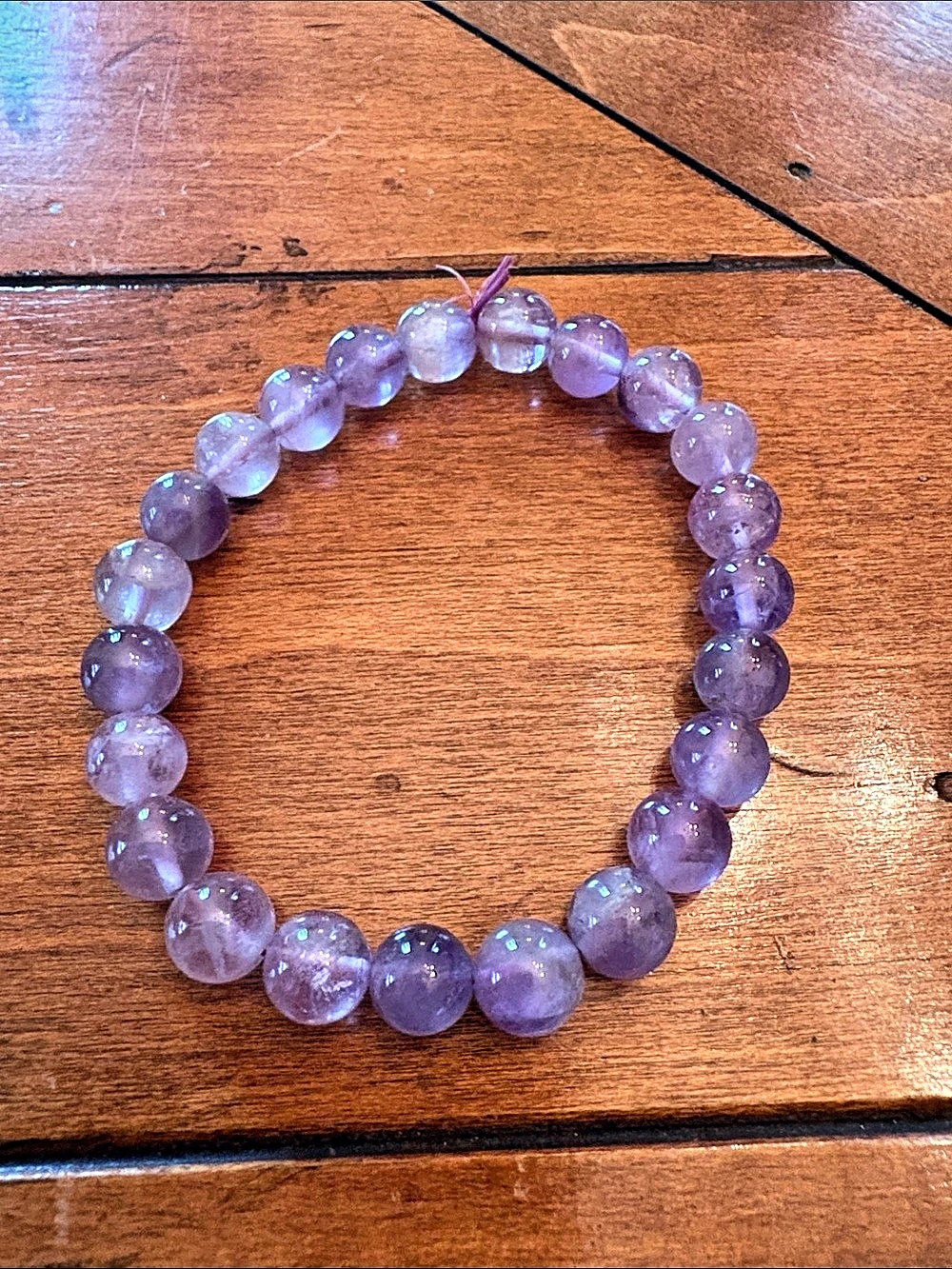 Purple Beaded amethyst Stretch Bracelet